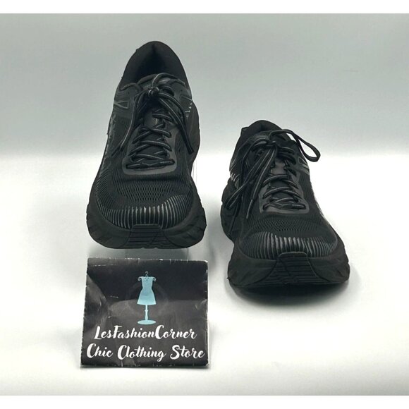 Hoka One One Women's Black Bondi 7 Wide Running Shoes Size 8.5 D 3077 - Picture 2 of 16